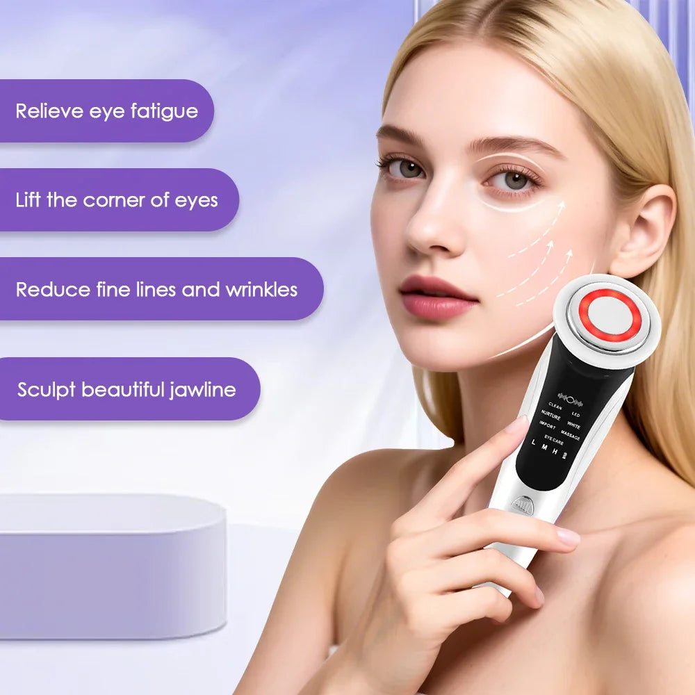 Facial Massager Skin Care Tool LED Light Therapy
