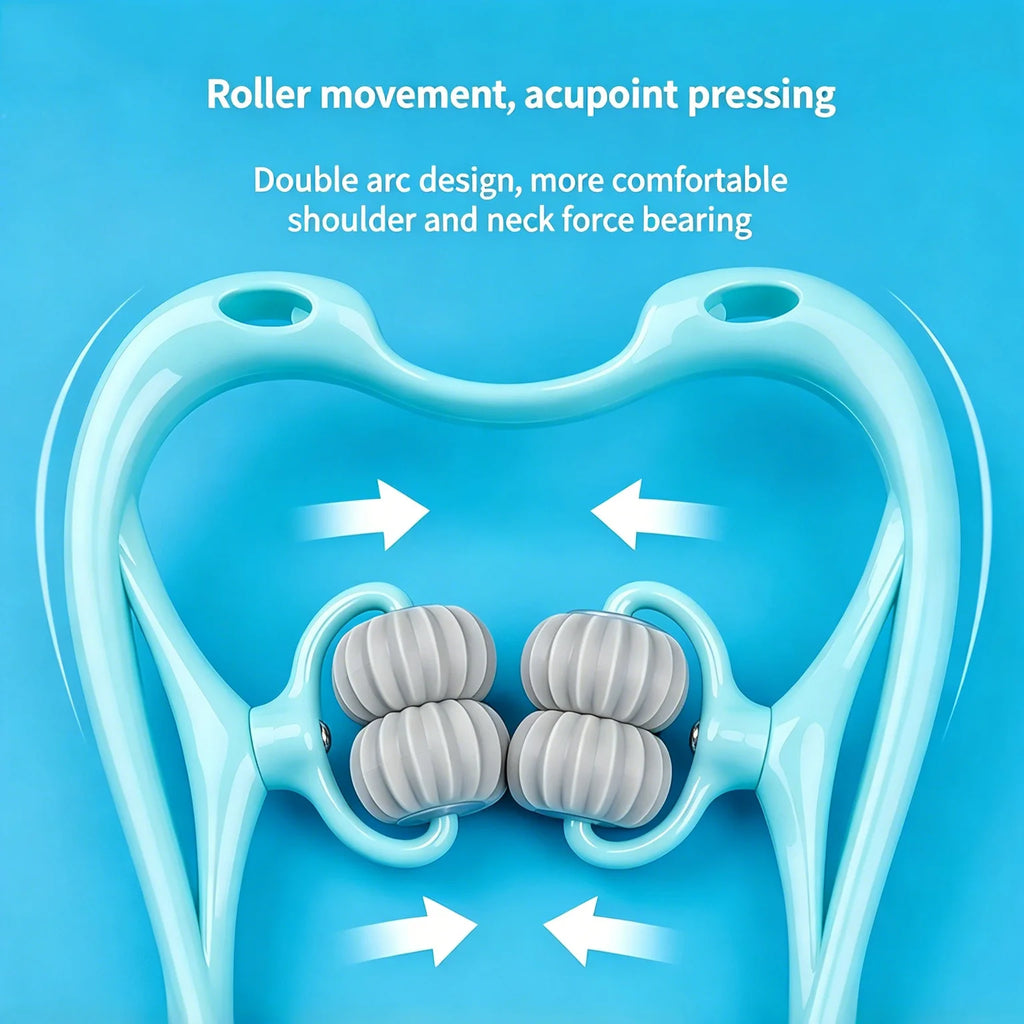 Cervical Neck Massager Manual Clamp Hand Roller