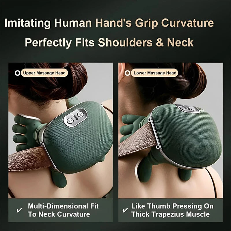 Bionic Neck Shoulder MassagerWaist Leg Body Muscles Massage Pillow