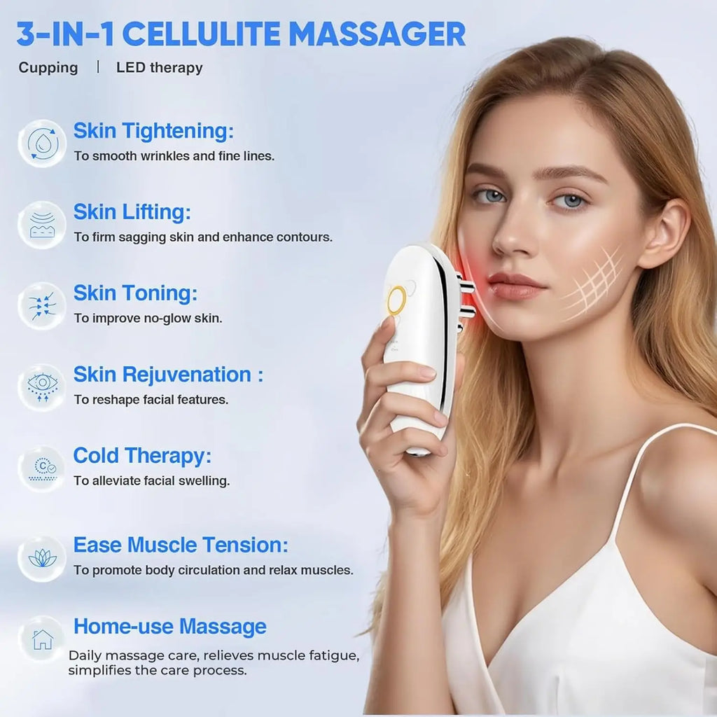 3 in 1 Body Sculpting Machine,with Cupping Therapy & Red Light