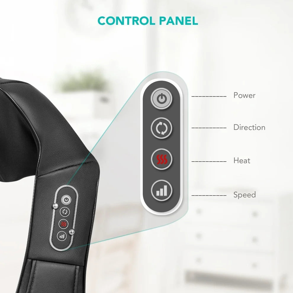 Neck and Shoulder Massager With Heat Electric Back